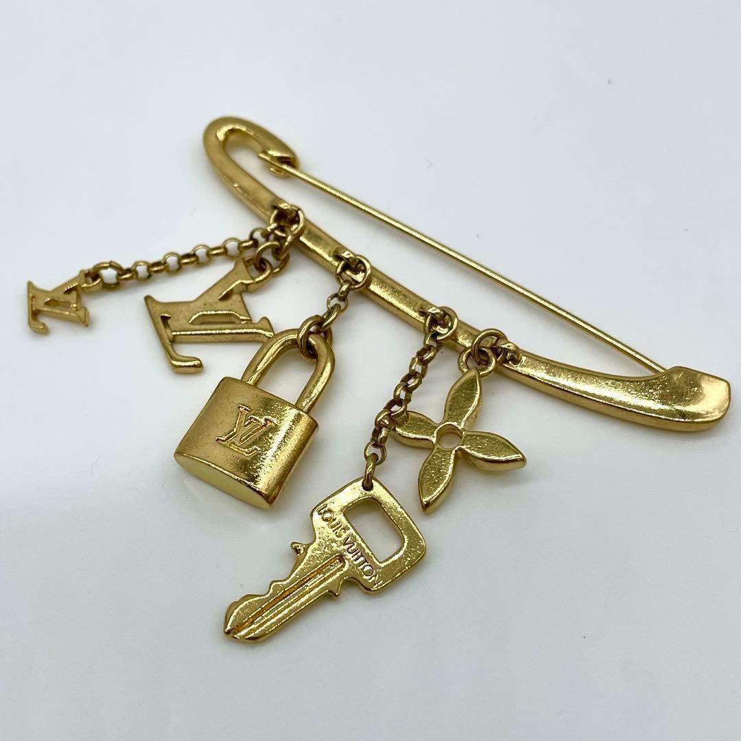 【極美品 鑑定済】ルイヴィトン ピン ブローチ ブロッシュ エバングル ヌリス