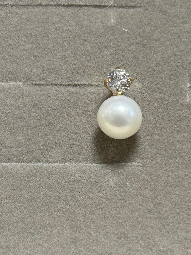 ジュエリーツツミ　K18イエローゴールド淡水パールピアス