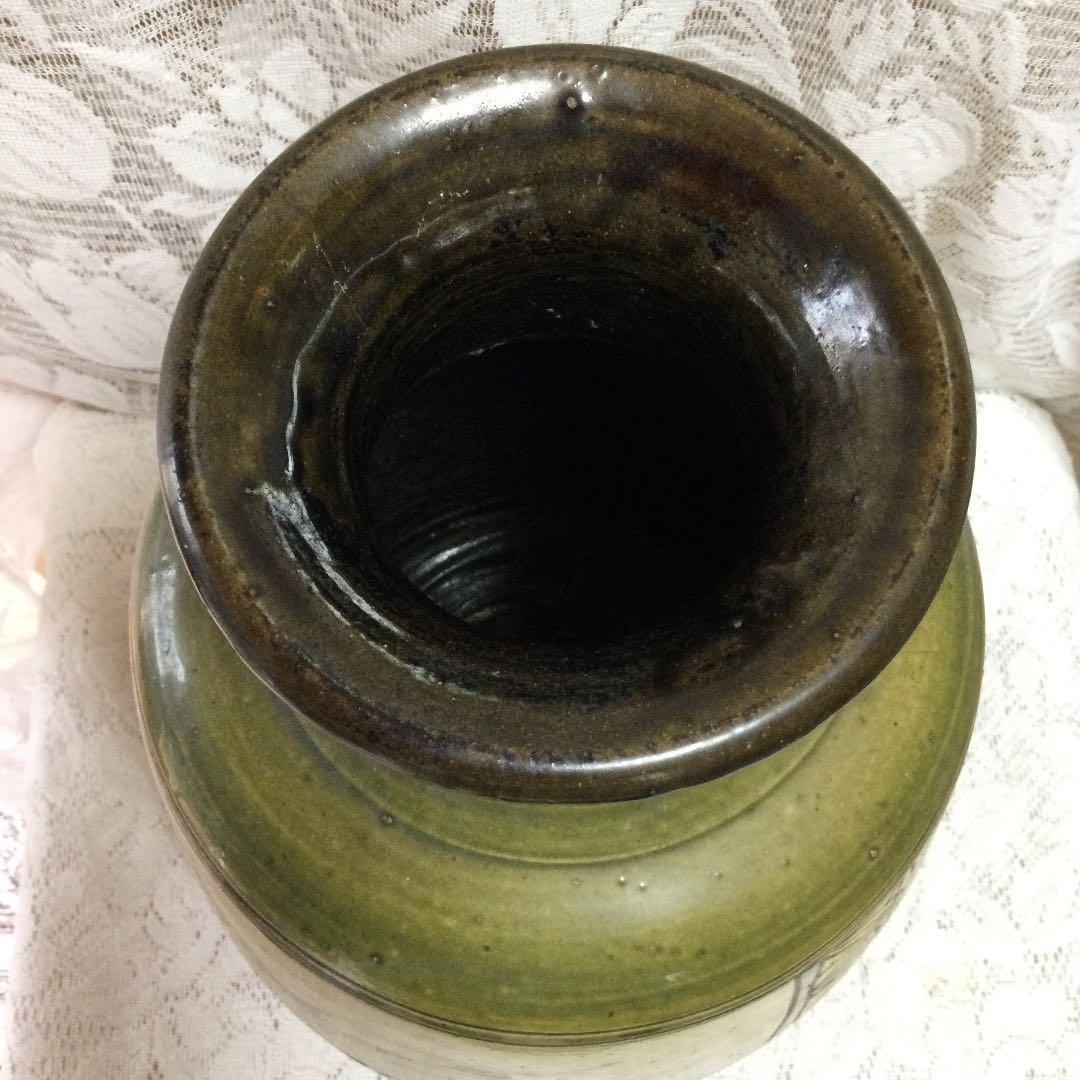 【壺屋焼】やちむん　人間国宝「金城次郎」の甥「金城敏勝」　花瓶・壺