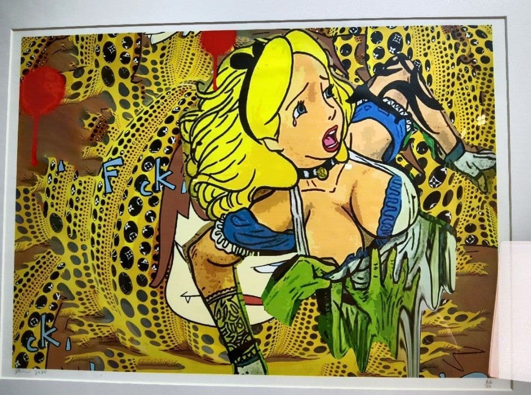 DEATH NYC 額付き 世界限定100枚 アートポスタ 白雪姫 草間彌生