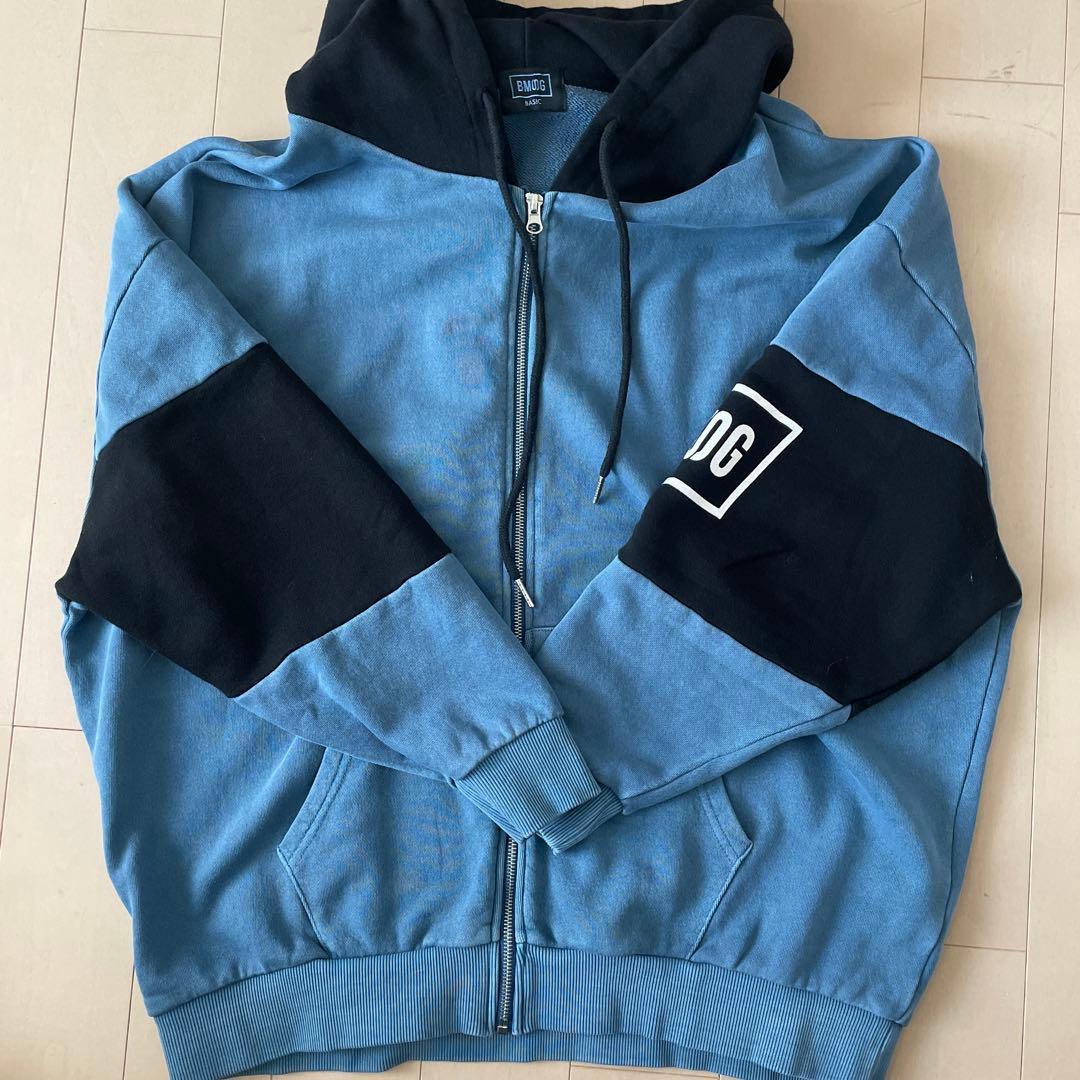 BMSGツートンジップパーカー