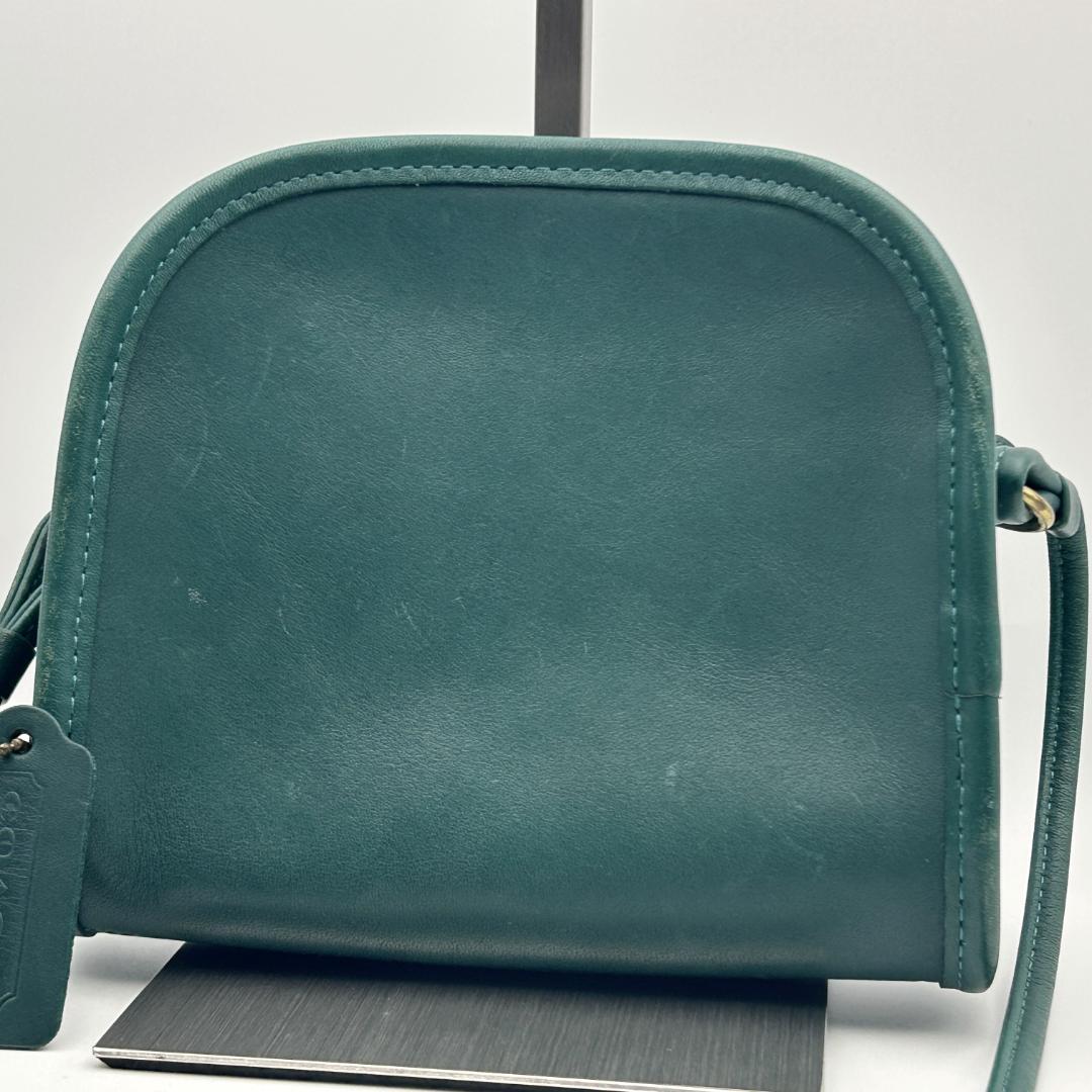 希少色!!美品✨オールドコーチ ショルダーバッグ レザー グリーン 9017