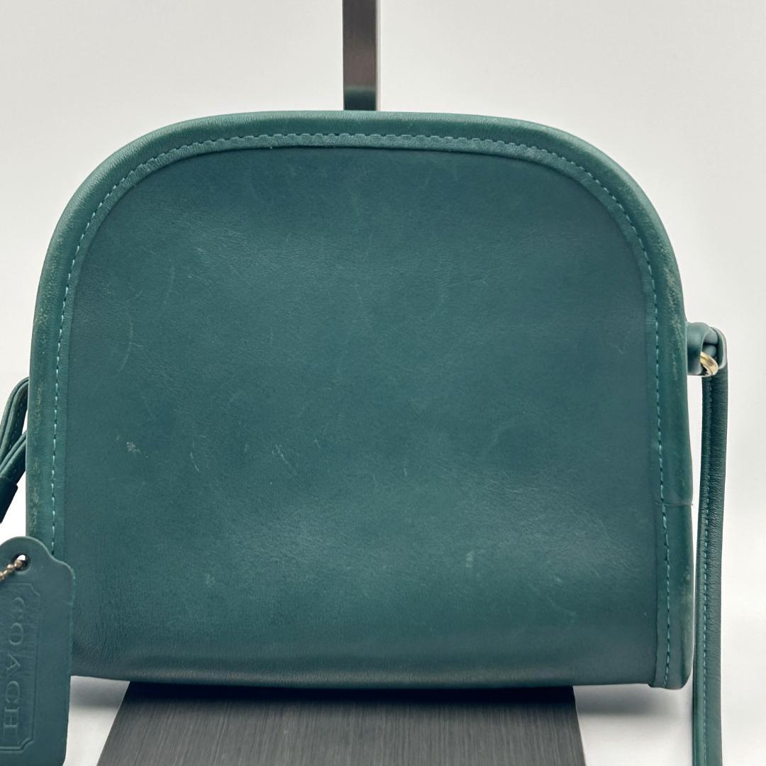 希少色!!美品✨オールドコーチ ショルダーバッグ レザー グリーン 9017