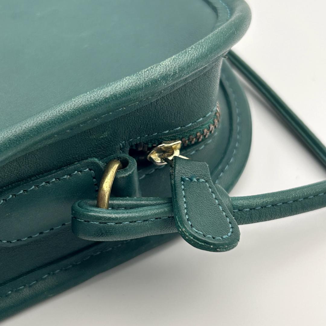 希少色!!美品✨オールドコーチ ショルダーバッグ レザー グリーン 9017