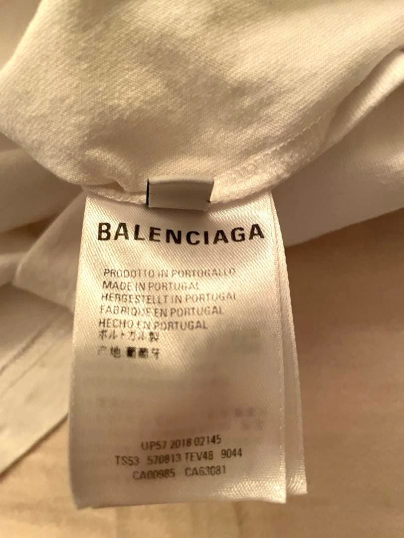 美品　BALENCIAGA オーバーサイズ Tシャツ 白 サイズ変更