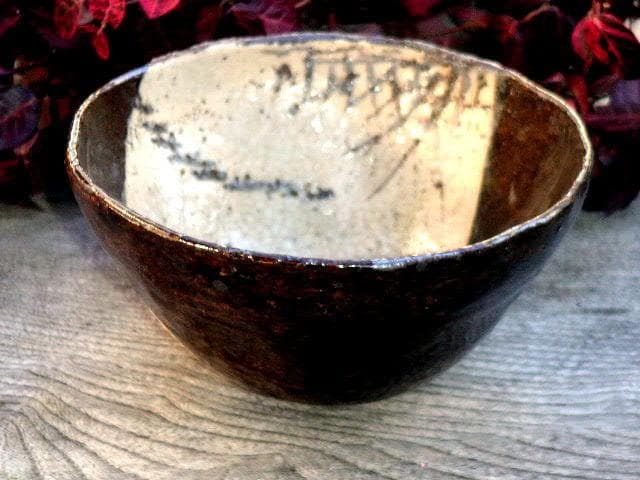 ♥志野織部　茶碗　在印　桐箱付き　志野　織部　骨董品