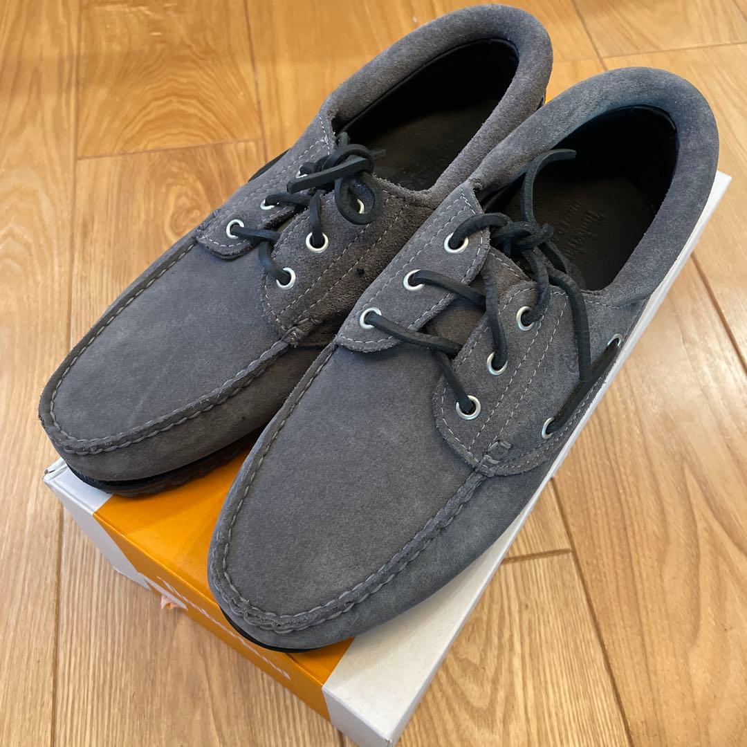 Timberland 3EYEグレー デッキシューズ26.5