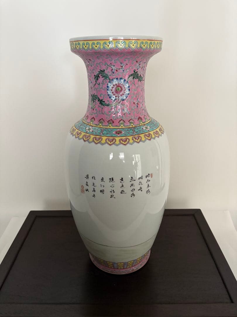 中国風人物画陶器花瓶