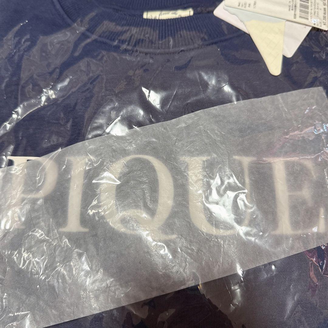 新品 ジェラートピケ スウェット 裏毛プルオーバー ネイビー