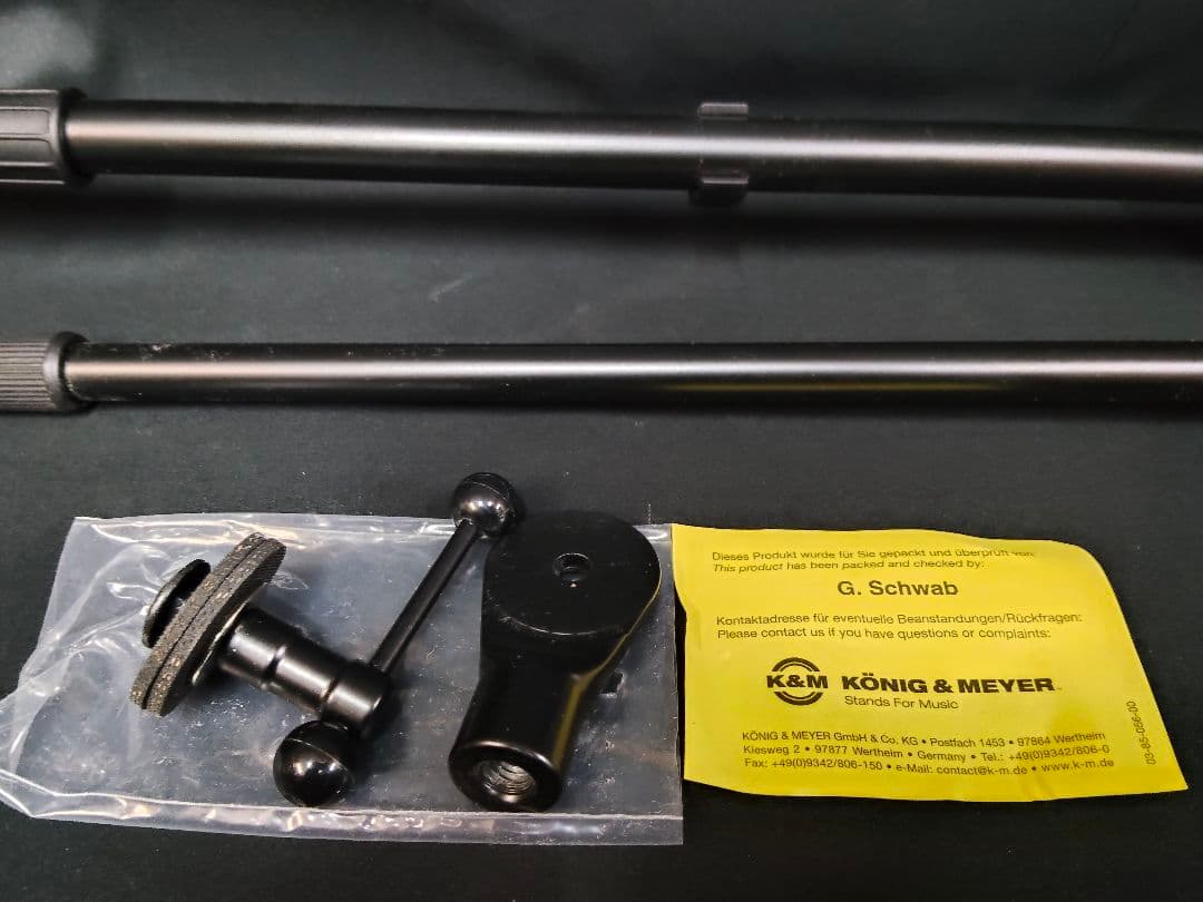 【2本セット】K&M 210/2 マイクスタンド ブームスタンド ドイツ製