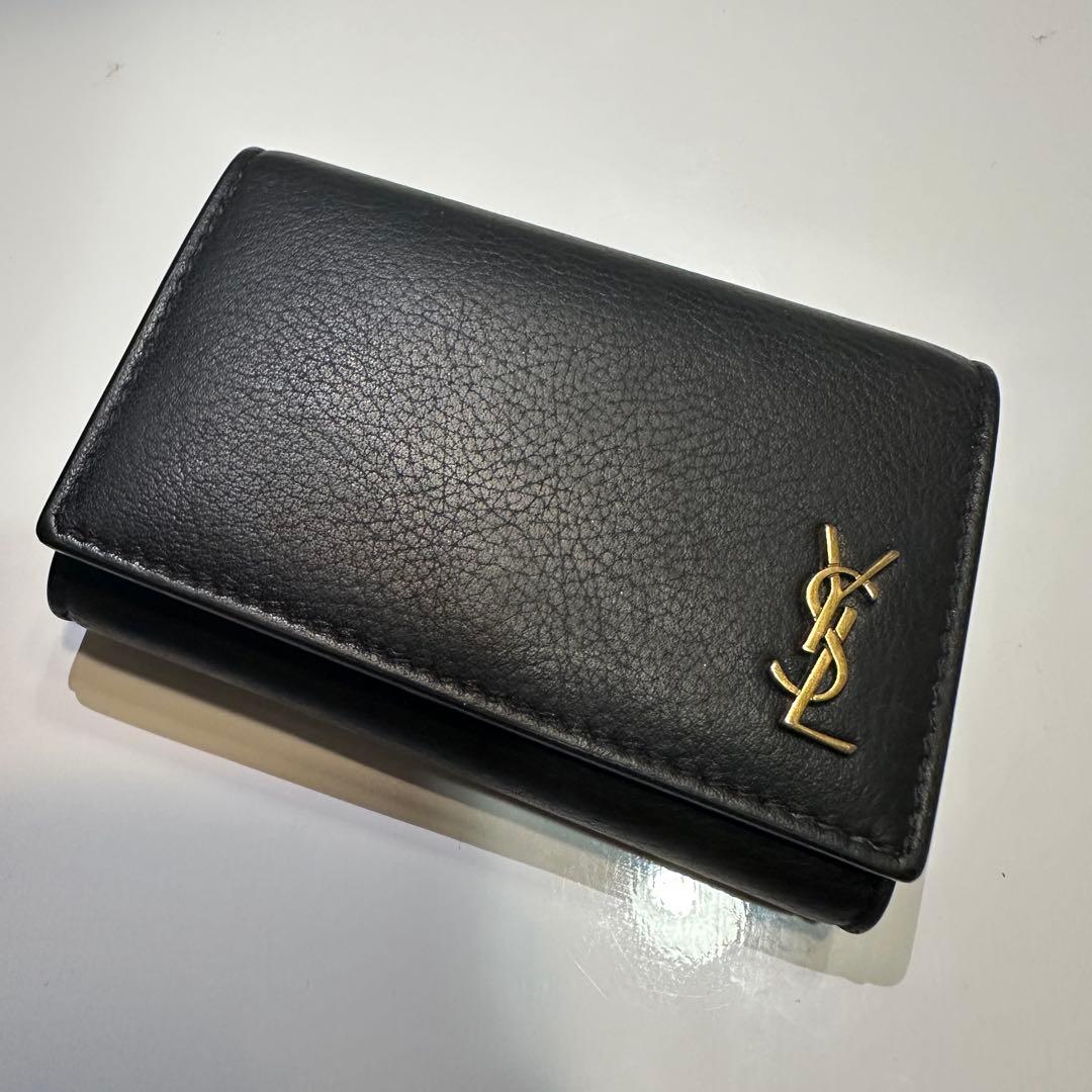 【中古】SAINT LAURENT ブラック 6連キーケース ★YSLロゴ★