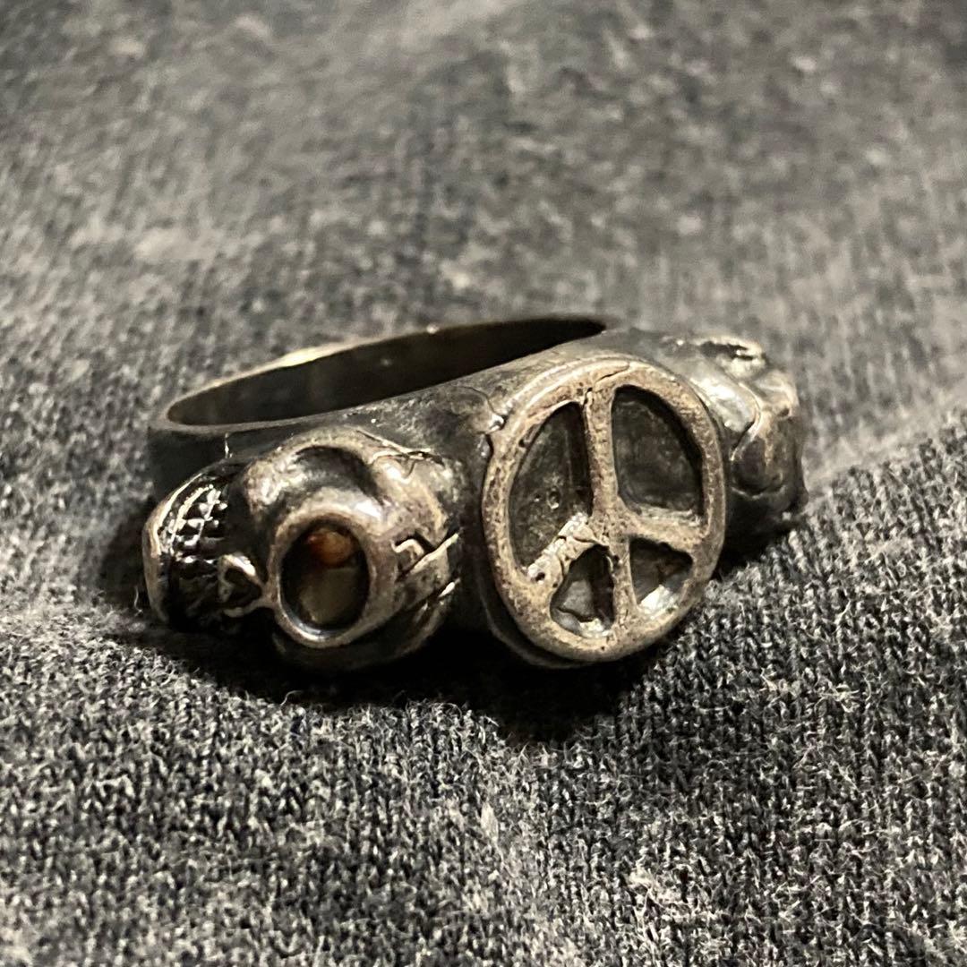 STOP LIGHT ストップライト スカル ピース リング 指輪