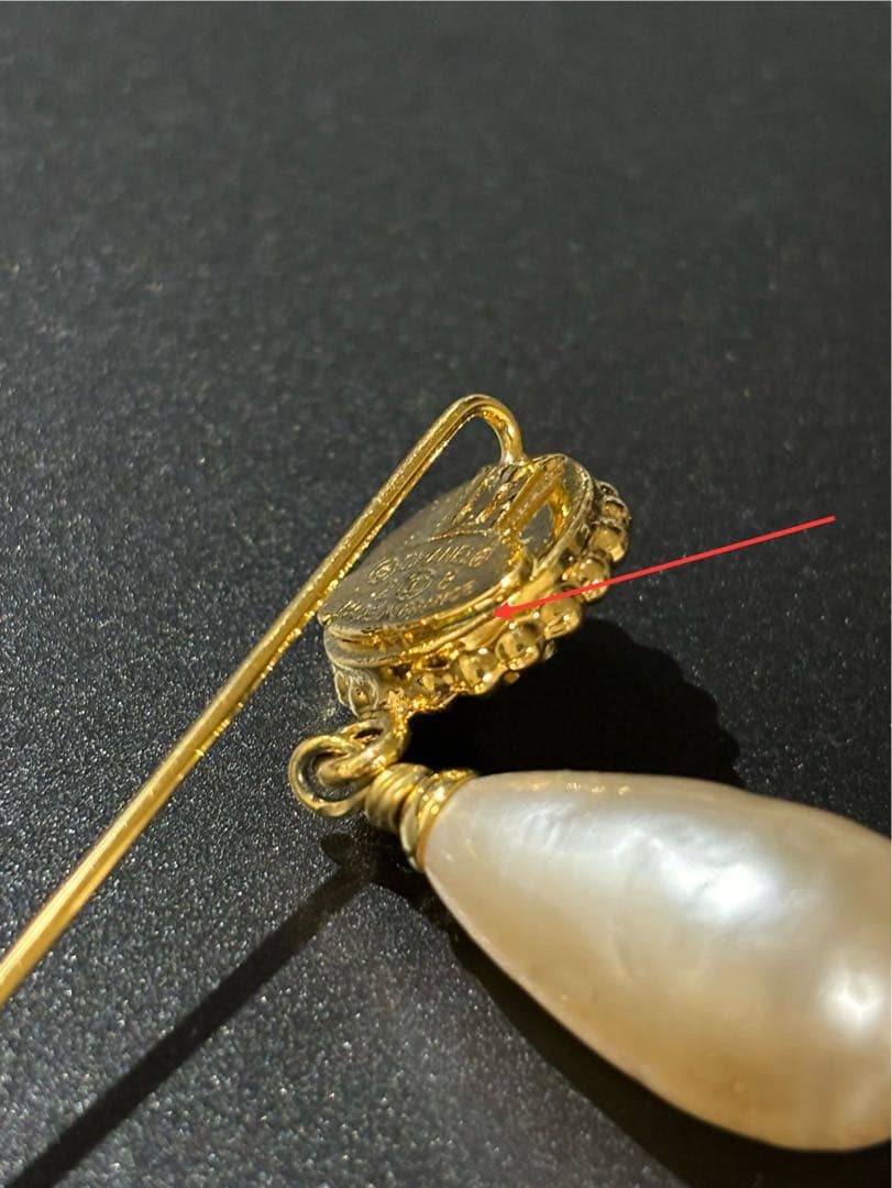 シャネル ピンブローチ クローバー&コスチュームパール
