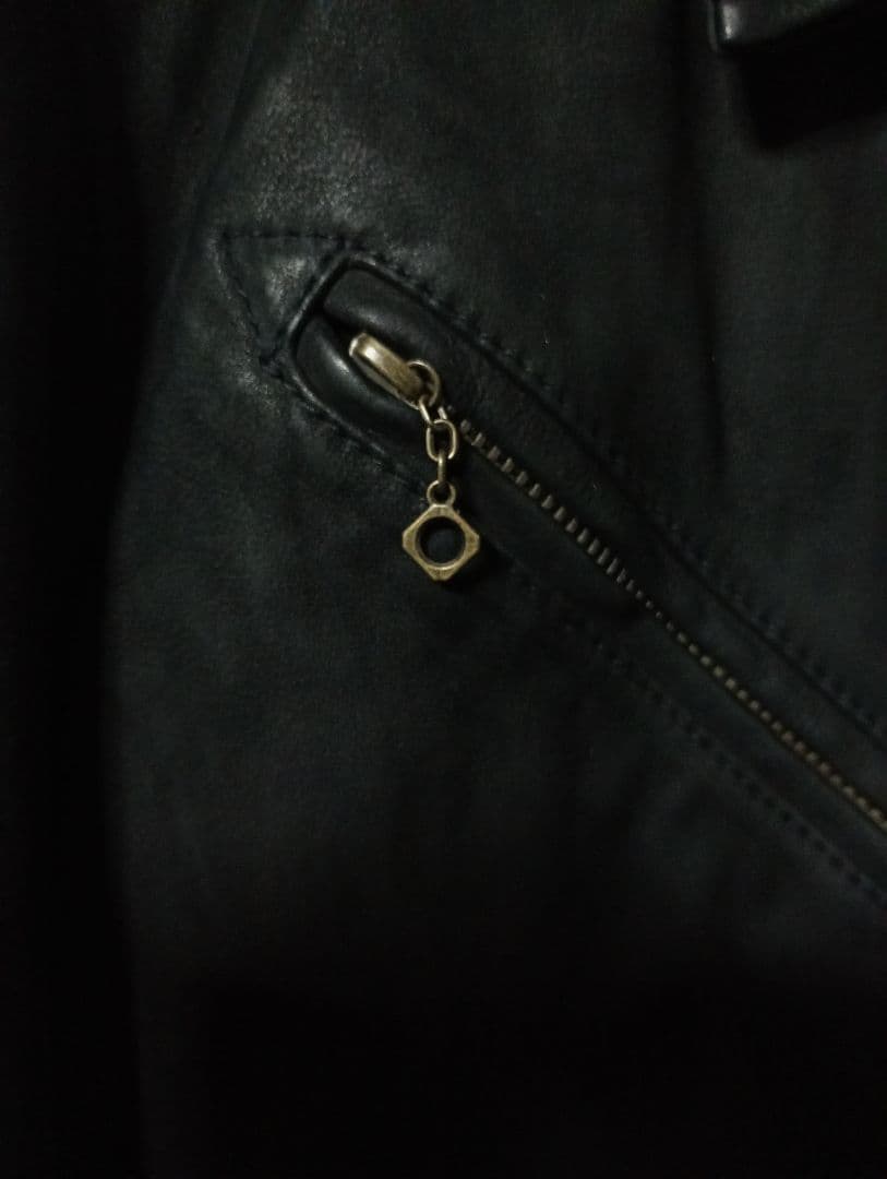 最終値下げ！定価10万以上！ラウンジリザード　本革シングルライダースジャケット