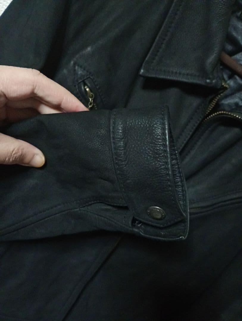 最終値下げ！定価10万以上！ラウンジリザード　本革シングルライダースジャケット