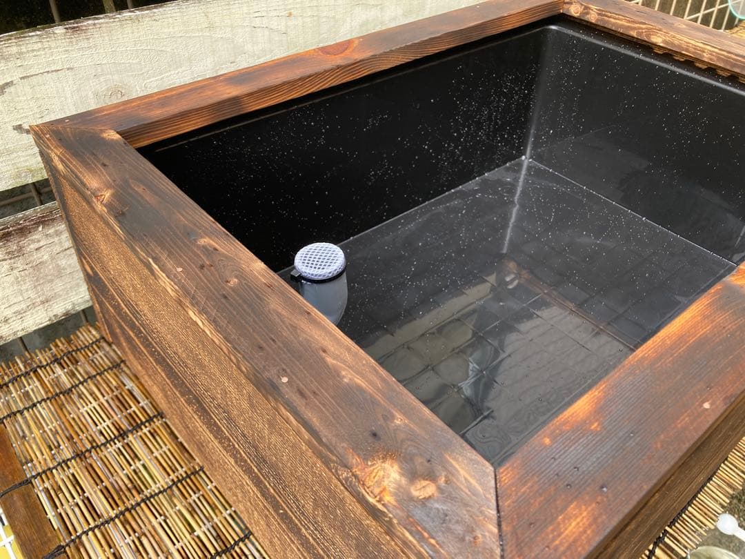 【ビオトープ】木枠➕NV22 オーバーフロー加工済み