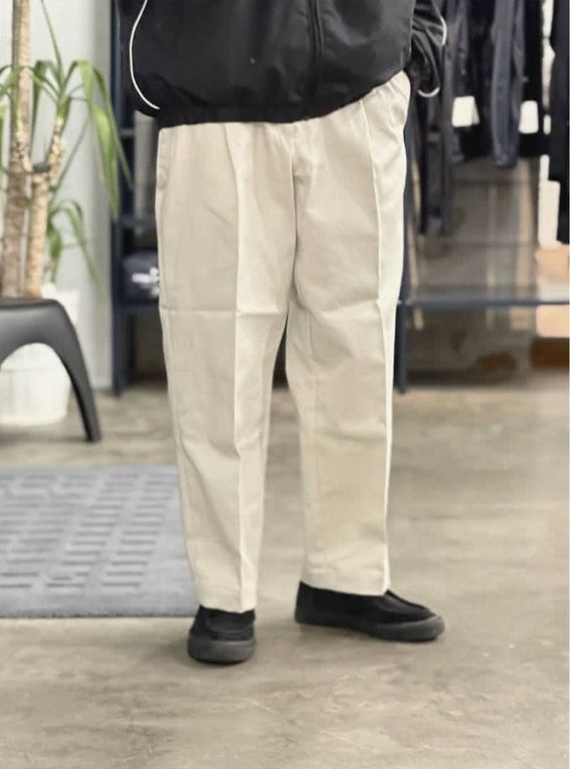 パンツ WACKOMARIA DOUBLE PLEATED CHINO TROUSERS