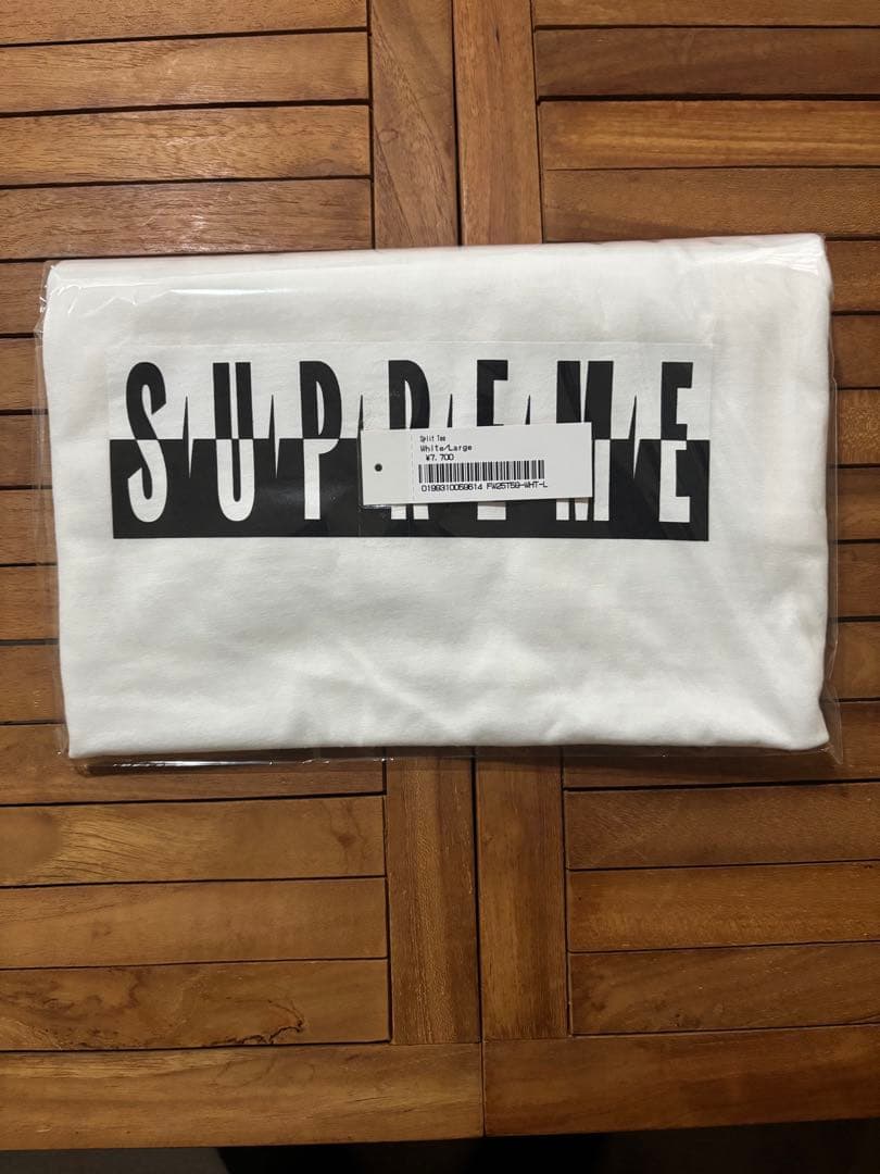 SUPREME Split Tee ホワイト Tシャツ