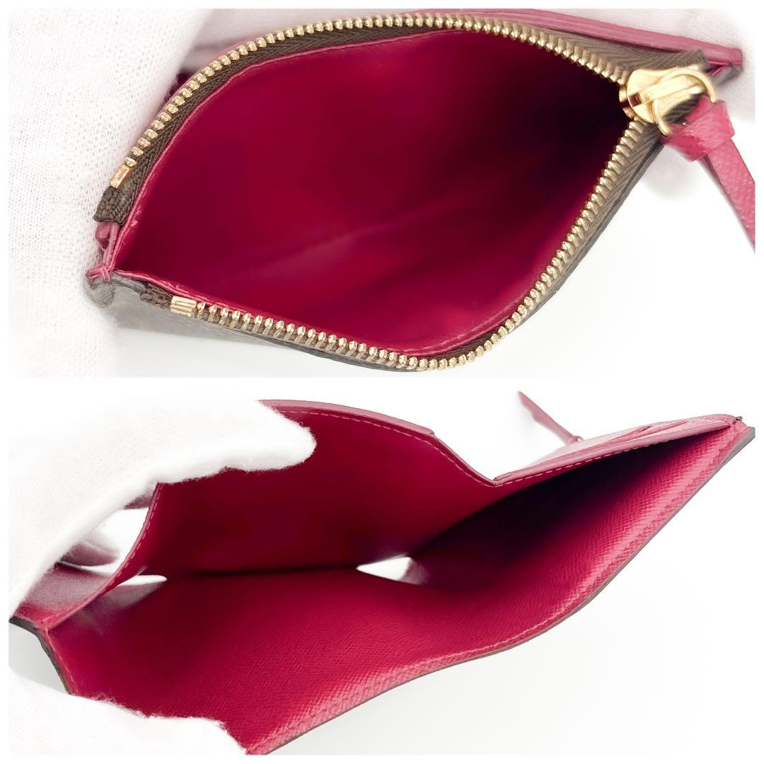 もーちゃん様　ルイヴィトン モノグラム ヴィクトリーヌ フューシャ 折り財布