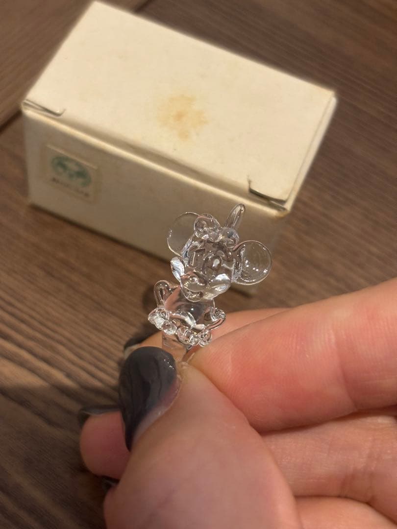 【希少・当時物】昭和レトロ ディズニー ミニーマウス ネックレス トップ 箱付