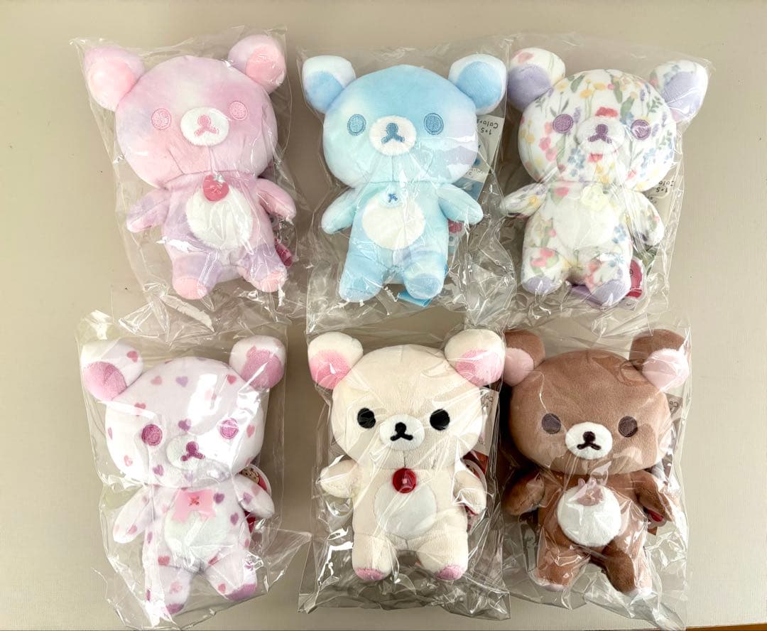 コリラックマ　1+5Colors ぬいぐるみ　6個　コンプリートセット
