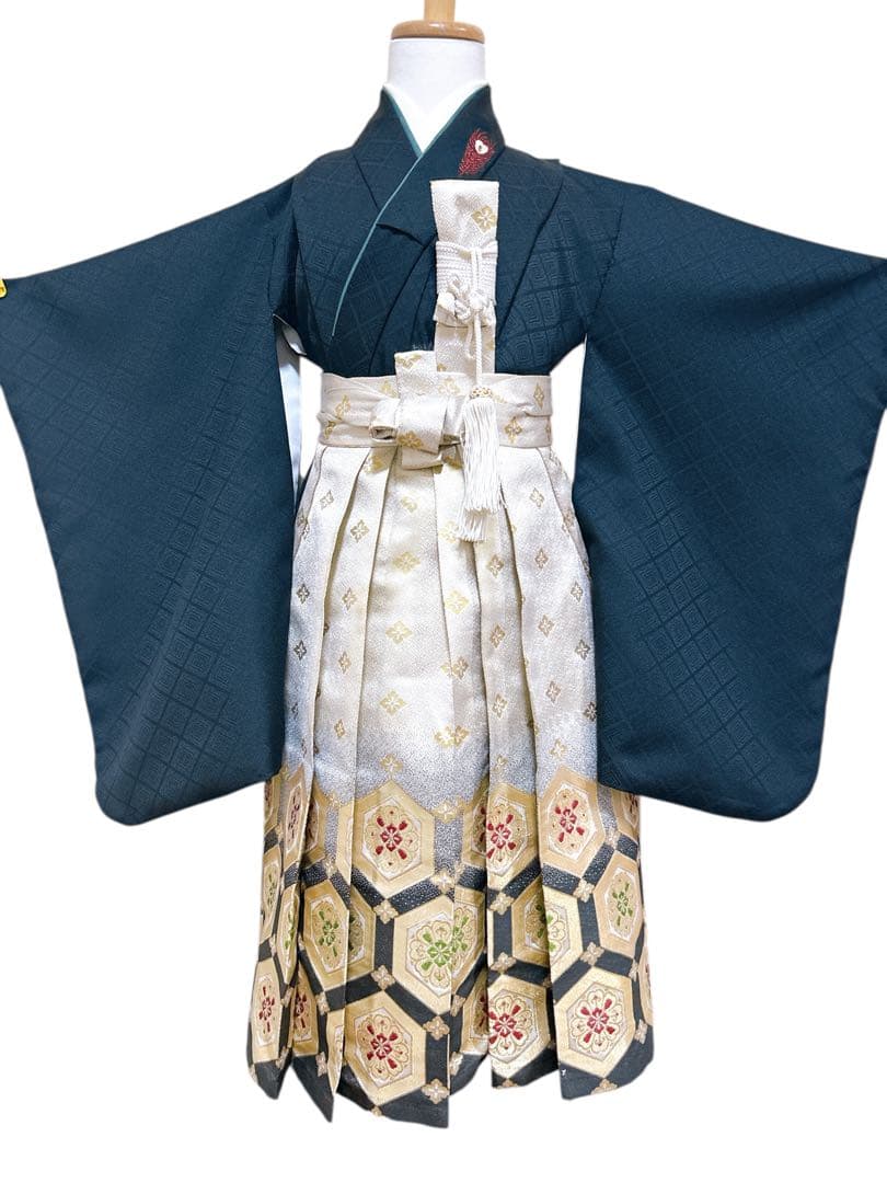 花わらべブランド着物♡七五三　5歳　男の子　フルセット　一式　黒