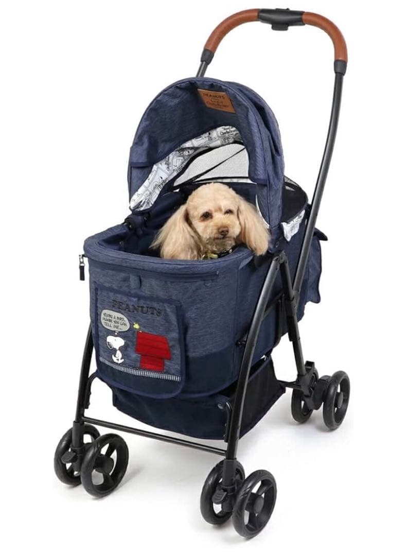 ペットパラダイス　スヌーピー ハンドフル ペットカート <ハッピーダンス柄>