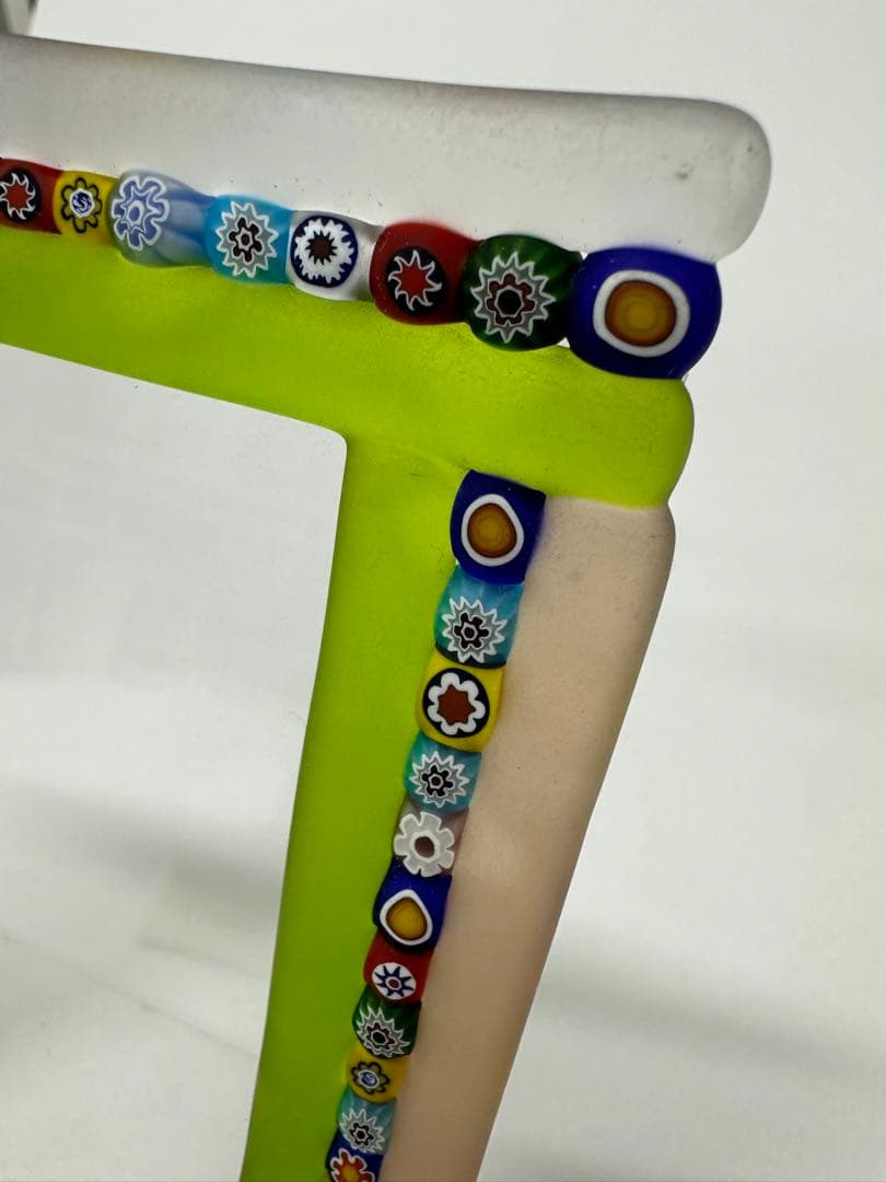 イタリア製　ベネチアガラス　フォトフレーム