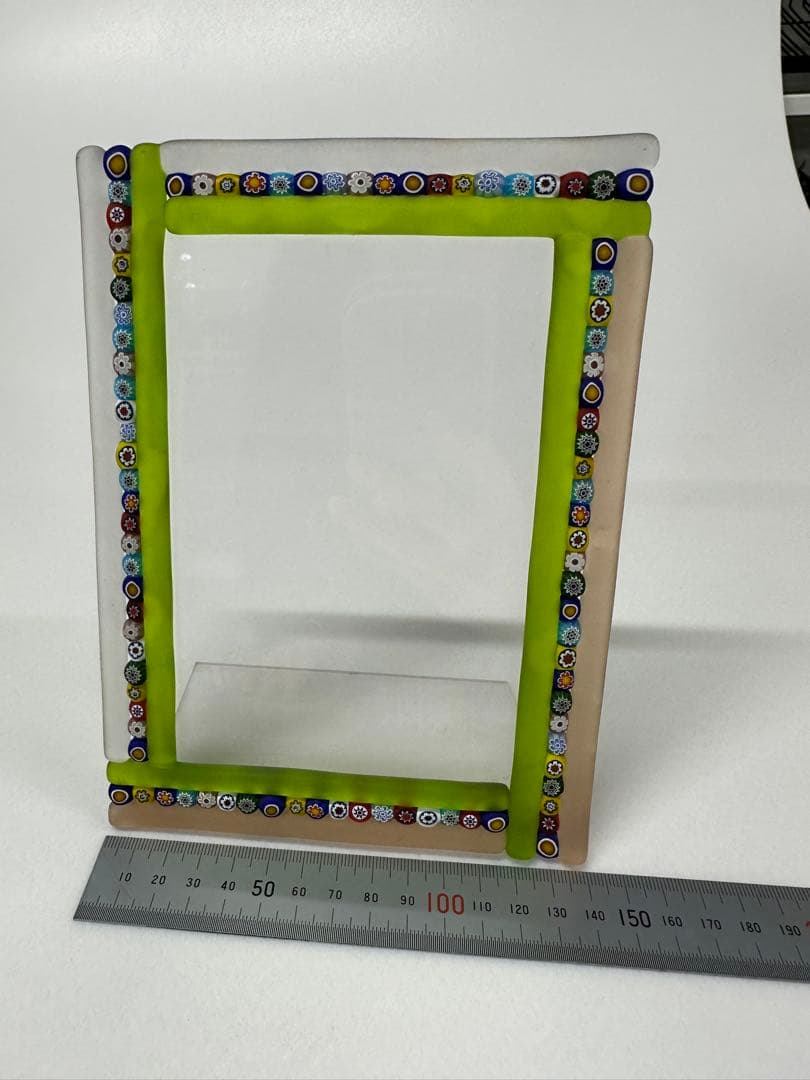 イタリア製　ベネチアガラス　フォトフレーム