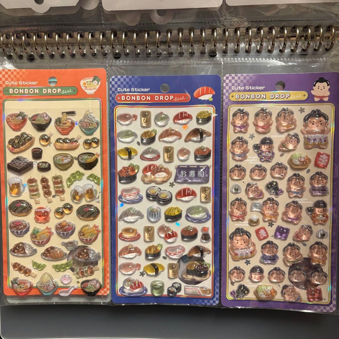 ボンボンドロップ コットンパフィ 18点+ファイルとセリアリフィル まとめ売り