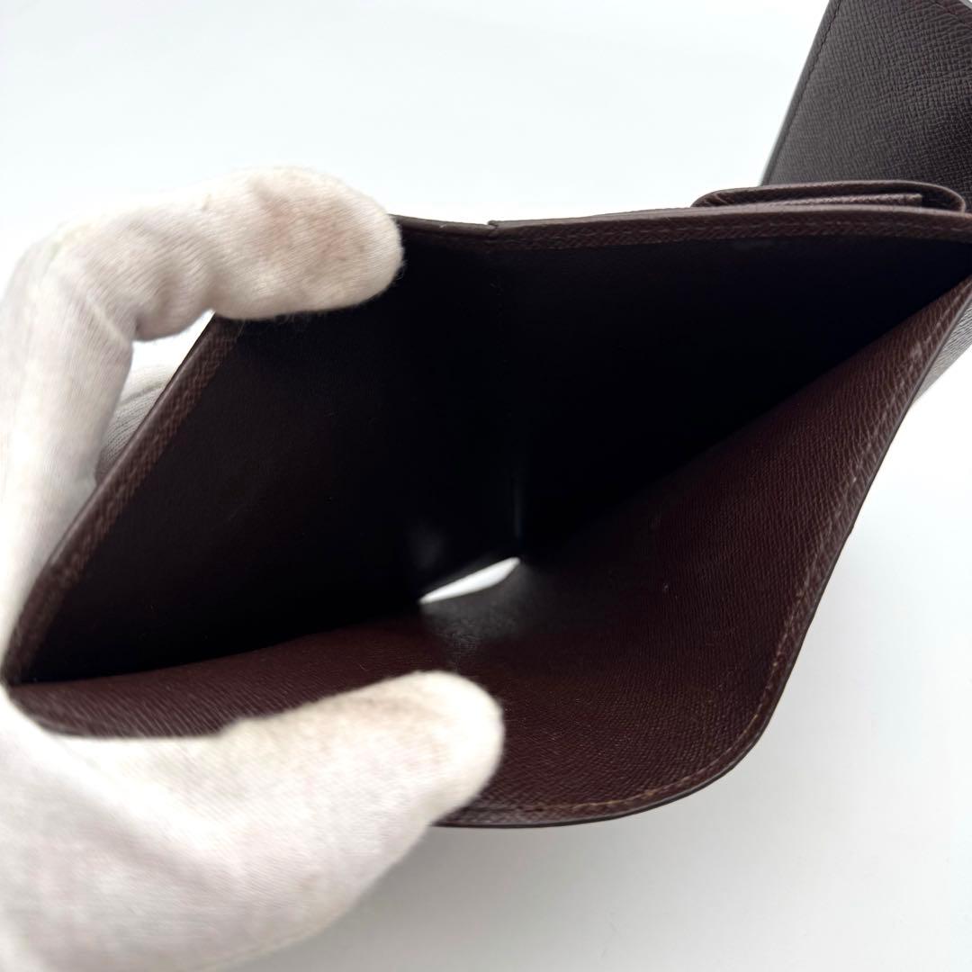 美品✨️ルイヴィトン　ダミエ　ポルトトレゾール　エテュイパピエ　三つ折り財布