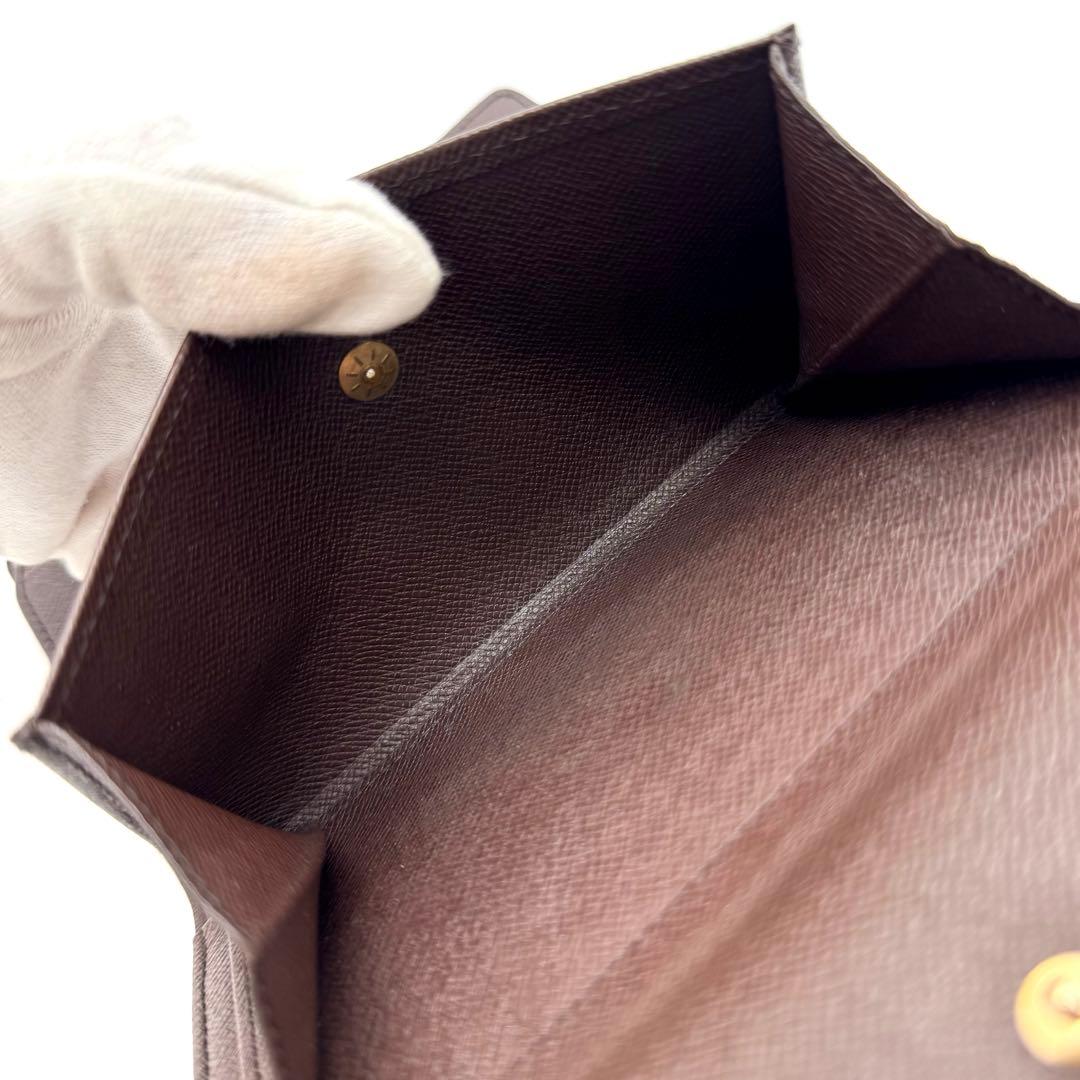 美品✨️ルイヴィトン　ダミエ　ポルトトレゾール　エテュイパピエ　三つ折り財布