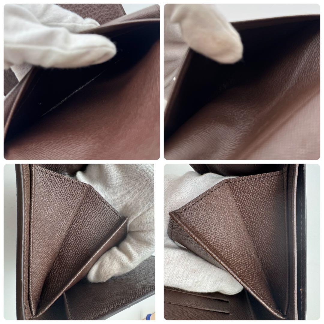 美品✨️ルイヴィトン　ダミエ　ポルトトレゾール　エテュイパピエ　三つ折り財布