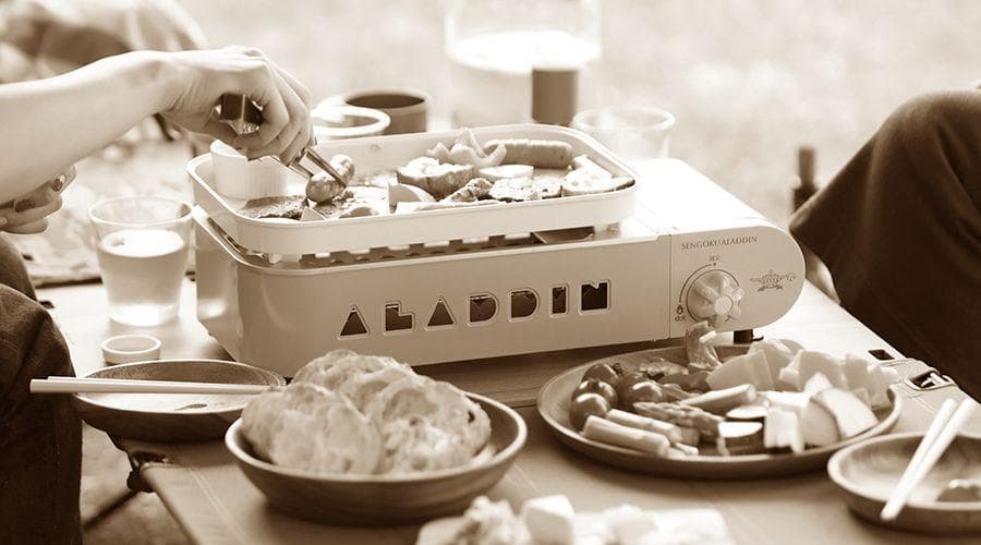 新品 アラジン SAG-RS21B ポータブル ガス ホットプレート 赤 ④