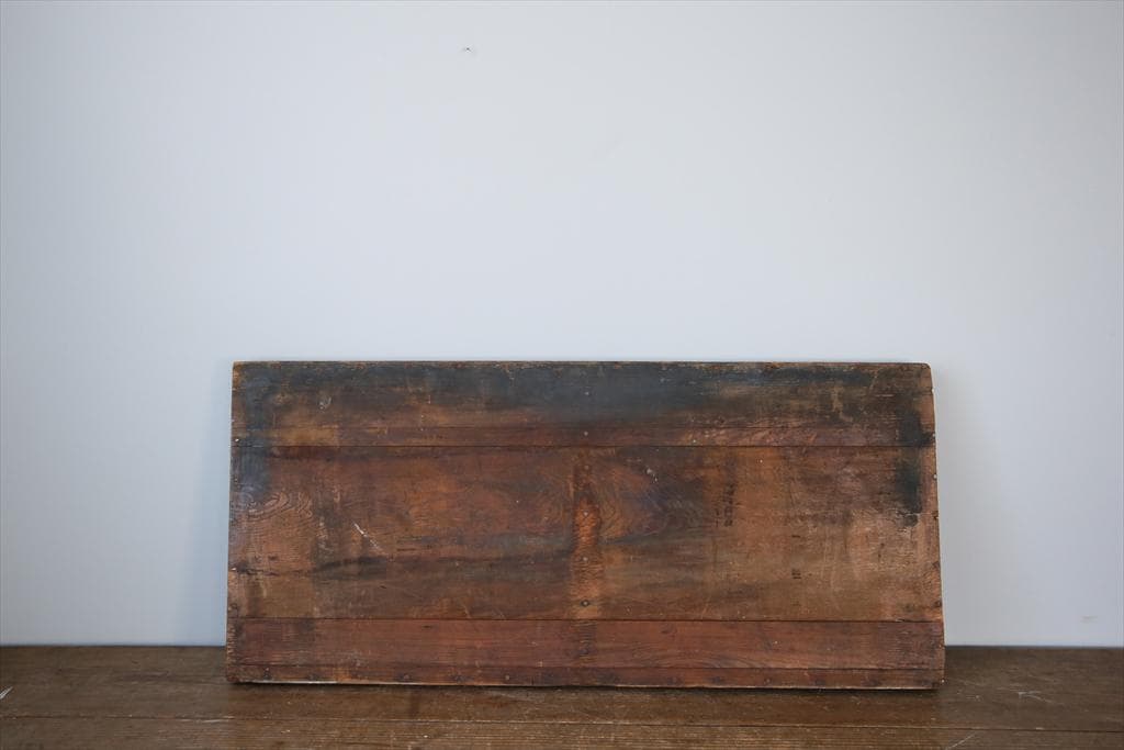 英国アンティーク木製プリンタトレイ/飾り棚/枡ケース/小物入れ(92-46-2)