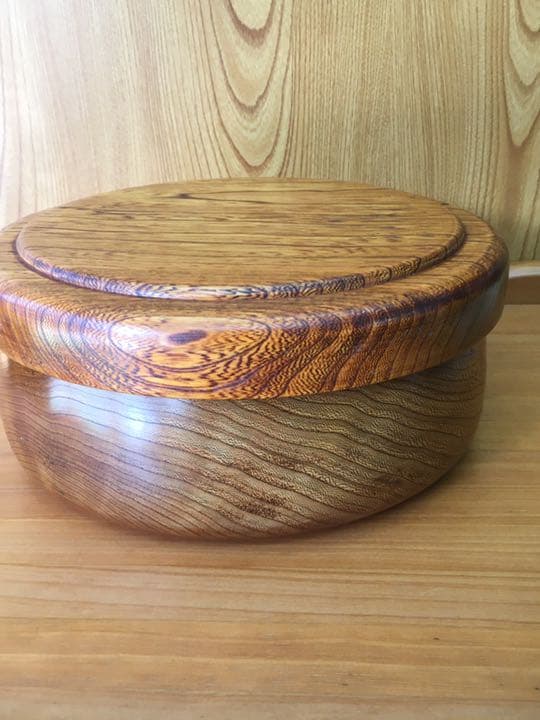 茶びつ　茶櫃　天然杢