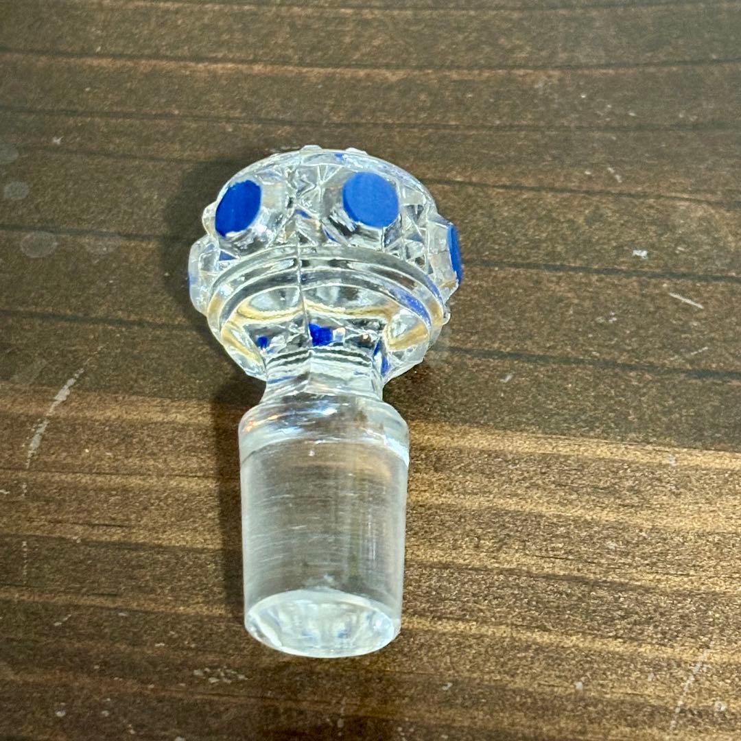 オールドバカラ　ディアマンピエーリーコバルトブルー香水瓶OLD BACCARAT