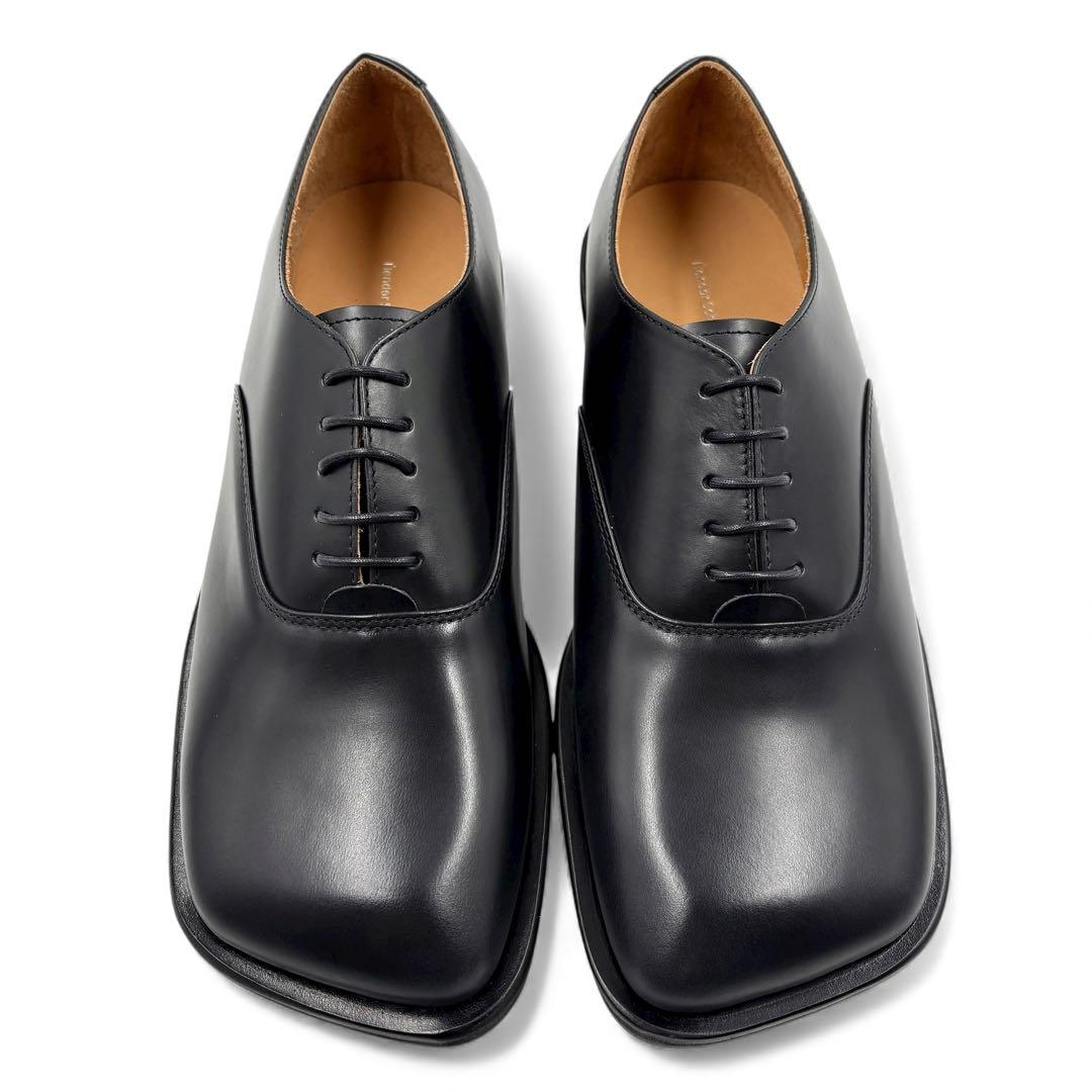 【新品】 エンダースキーマ ベアフットバルモラル 革靴 4 ブラック スクエア