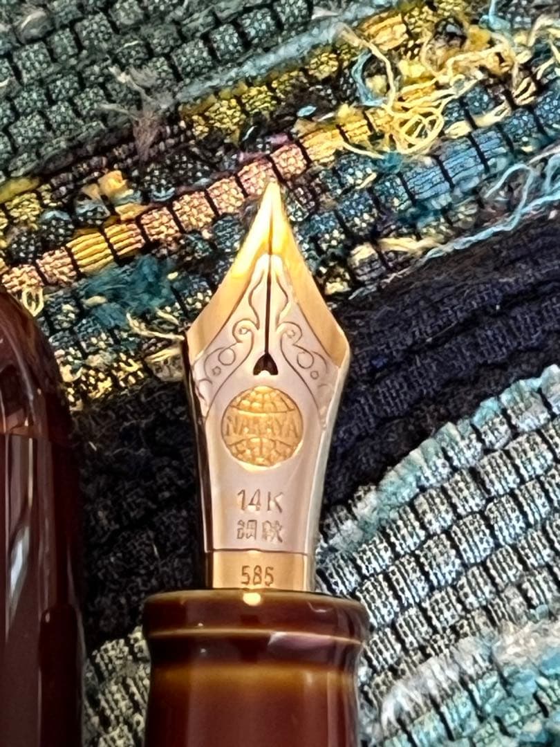 中屋万年筆 碧溜塗り