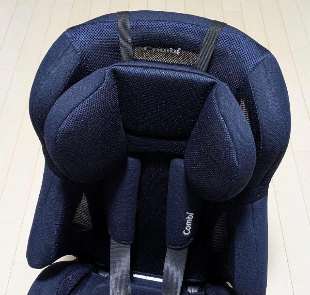 美品 コンビ ジョイトリップ エアスルー GH ネイビー ジュニアシート