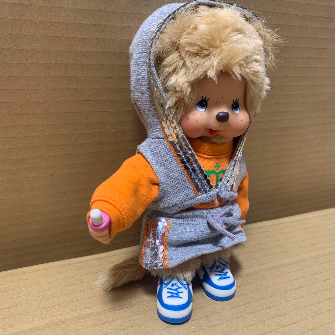 【希少】モンチッチ　女の子　ツインテール　ベージュ　ブルーアイ