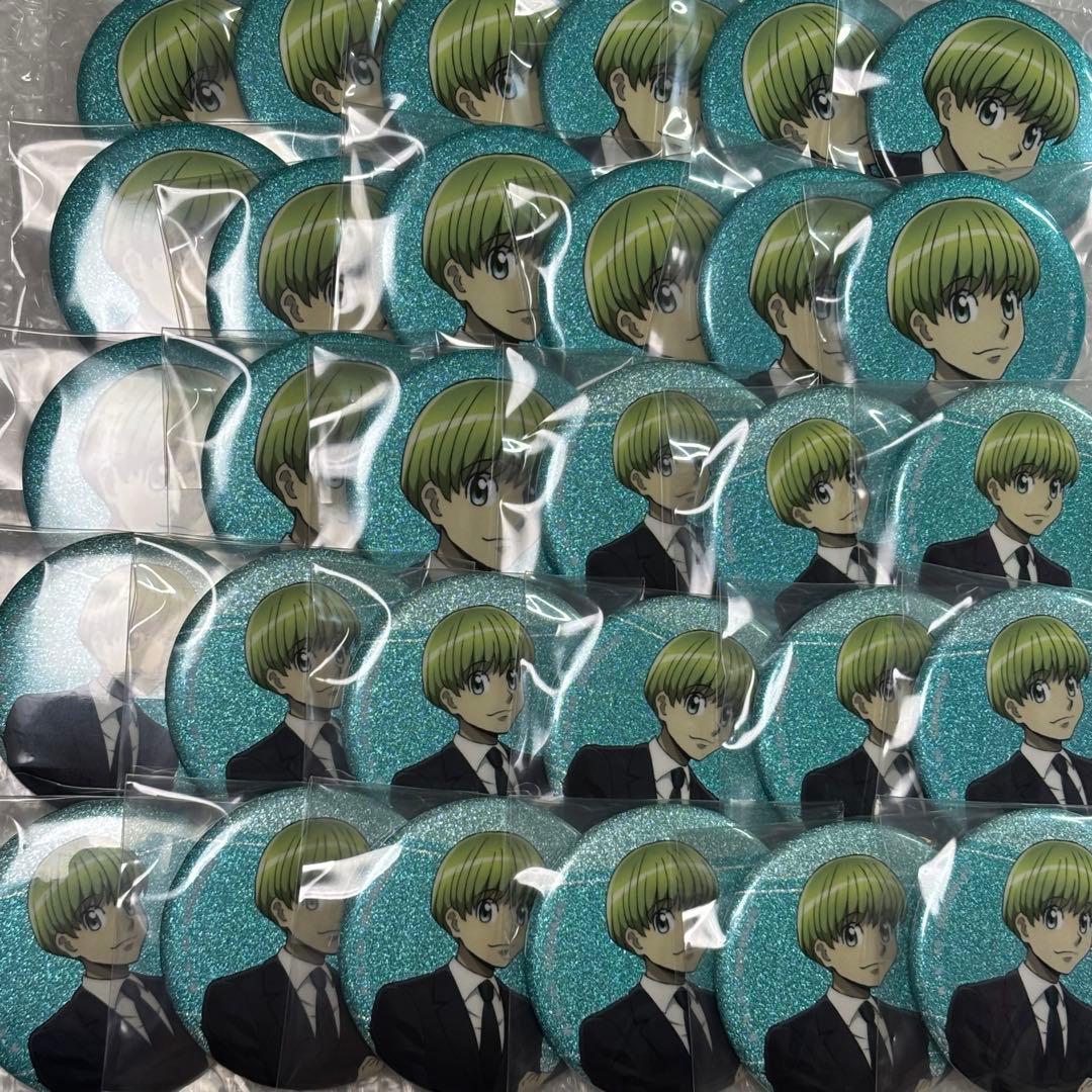 HUNTER × HUNTER スーツ グリッター缶バッジ シャルナーク