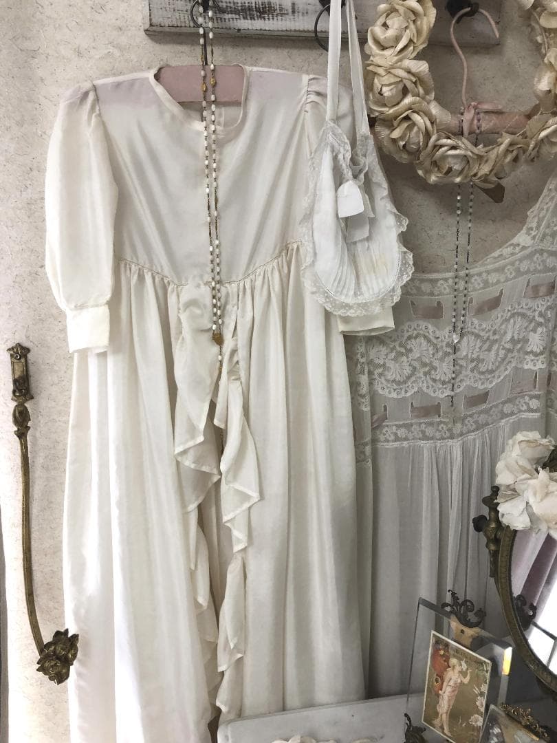 フランスアンティーク　コミュニオン　ドレス　初聖体   ハンガー付き