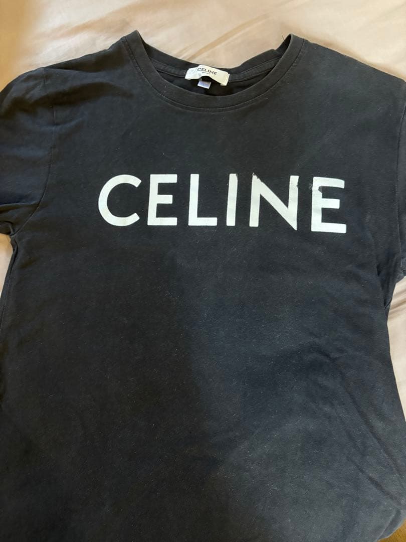 CELINE ロゴ Tシャツ ブラック