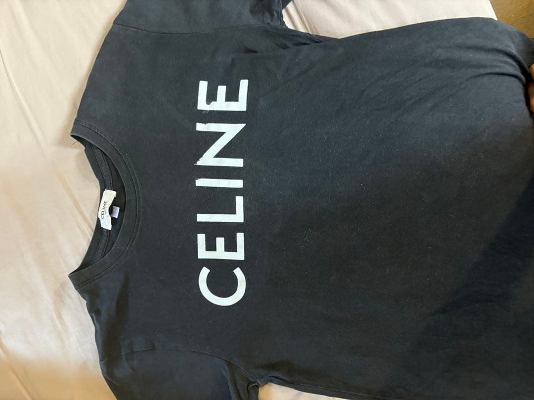 CELINE ロゴ Tシャツ ブラック