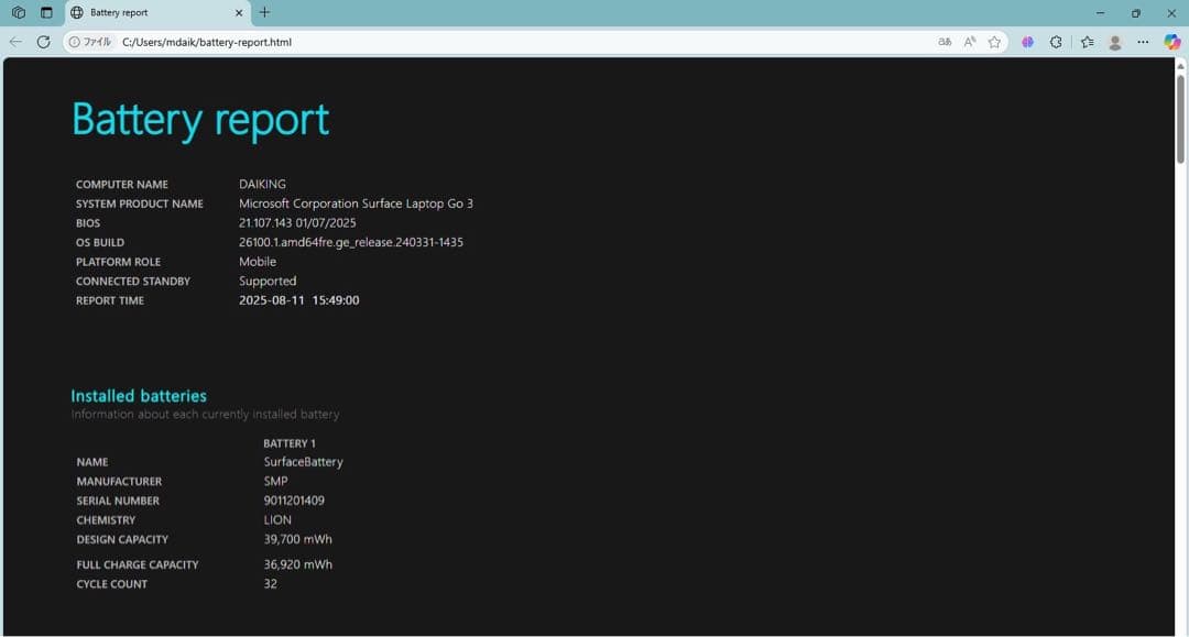 未使用級✨surface laptop go3 512GB 16GB i5