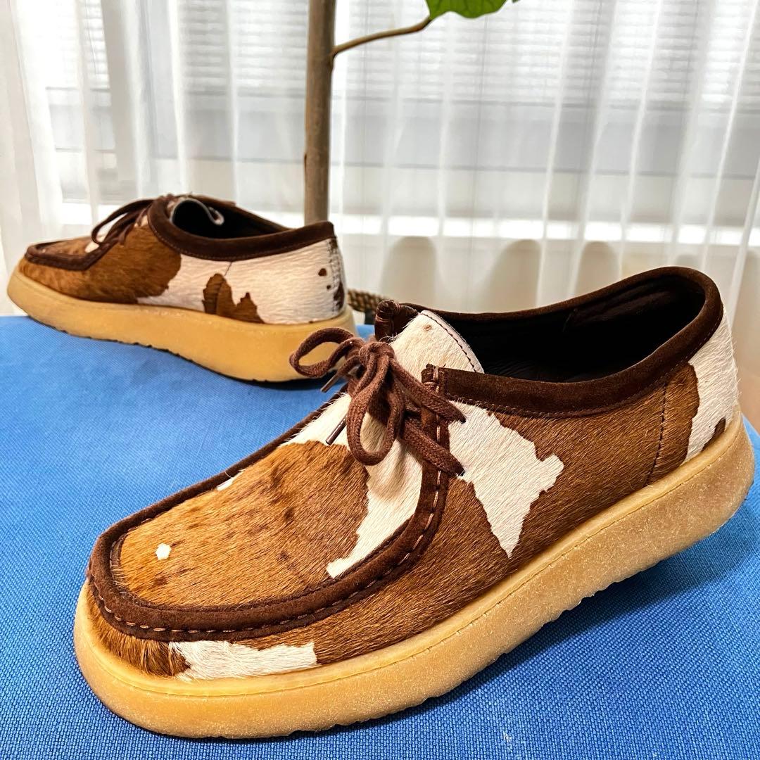 Clarks × ZARA クラークス ザラ ワラビー ハラコ素材 EU44