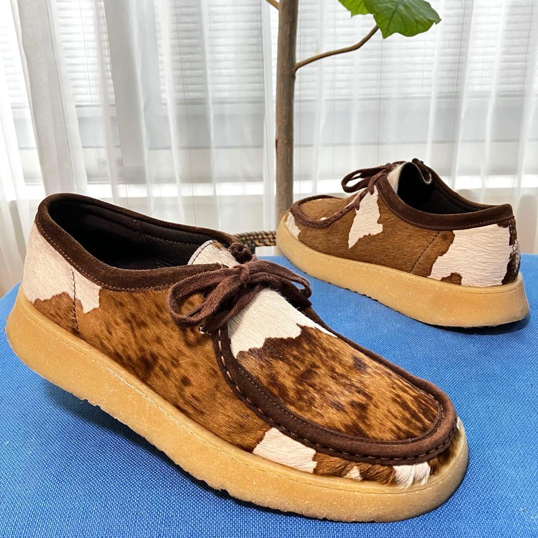 Clarks × ZARA クラークス ザラ ワラビー ハラコ素材 EU44