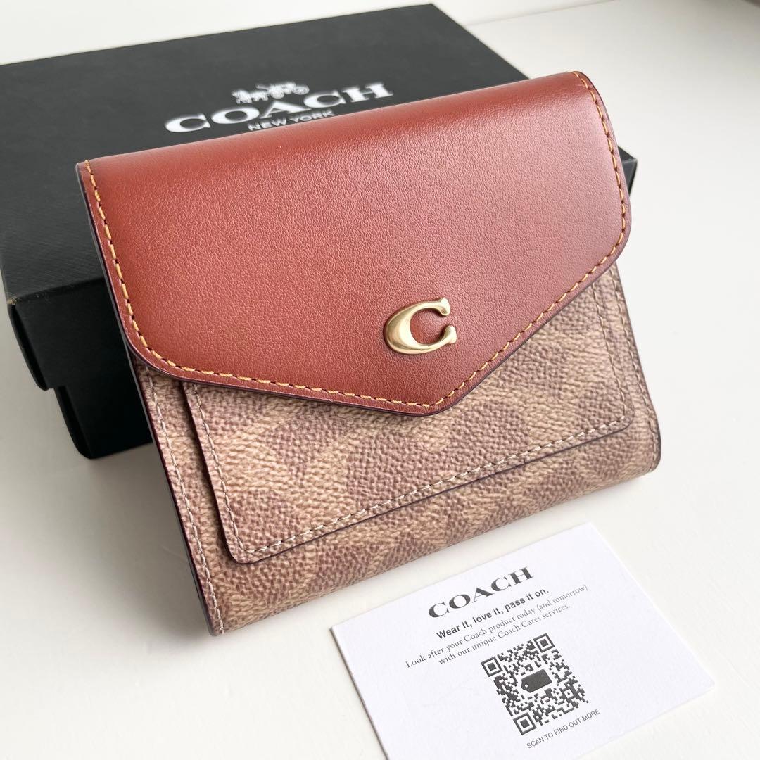 コーチ COACH 折り財布 ウィン スモールウォレット シグネチャー 新品保管