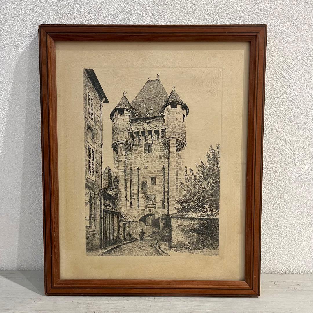 値下げ❗️フランス ヴィンテージ アンティーク アートフレーム 絵画 額縁 壁掛け